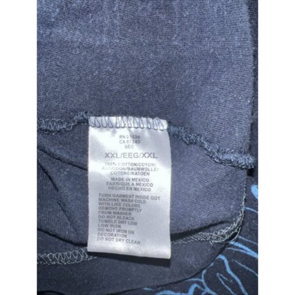 Y2K Marc Ecko cut sew Blue And Gold Foil  Witch  Skull. XXL - Picture 9 of 12
